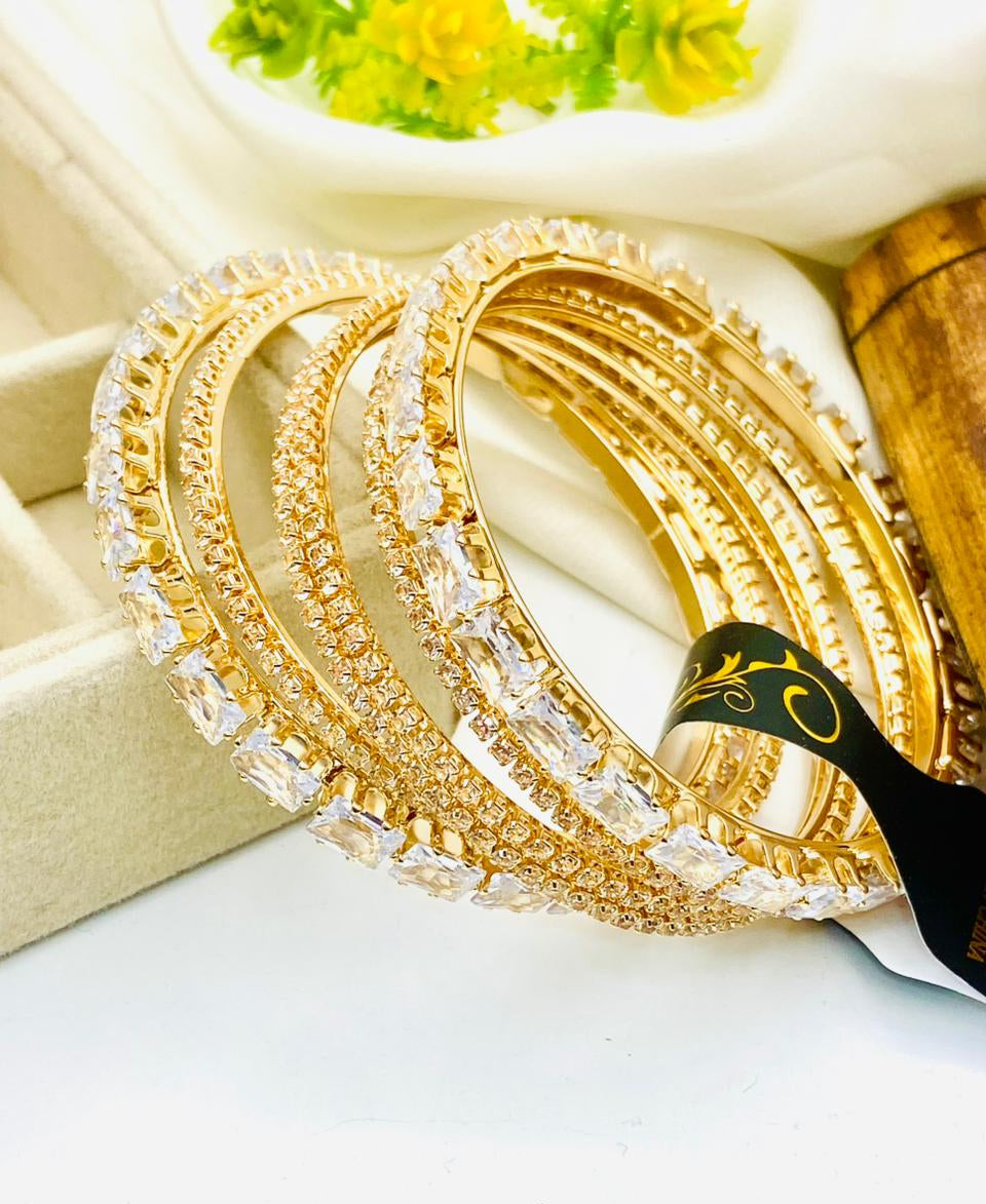 Full Zircon Bangle Set