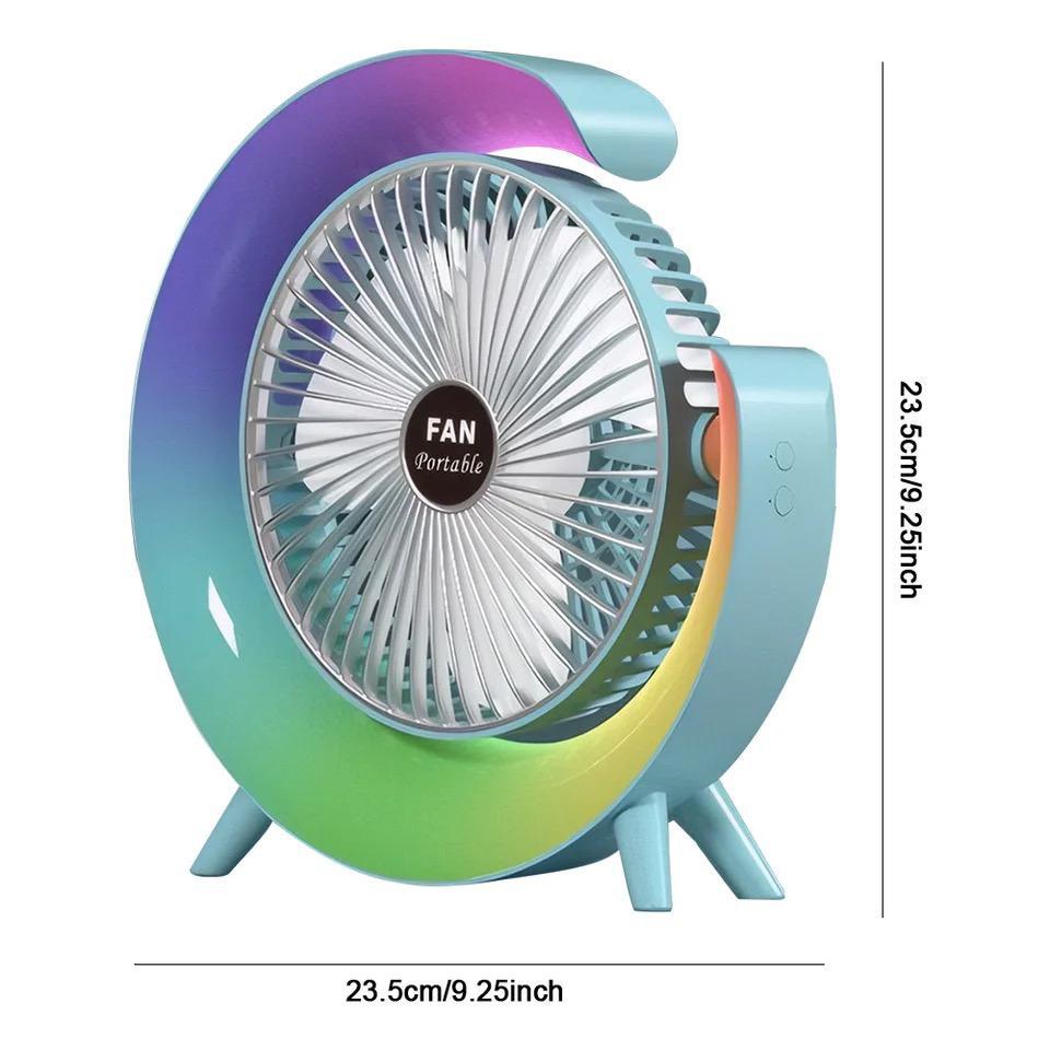 G Shape RGB Lightening Fan With 3 Speed Gear