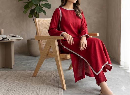 2-Piece Silk Suit