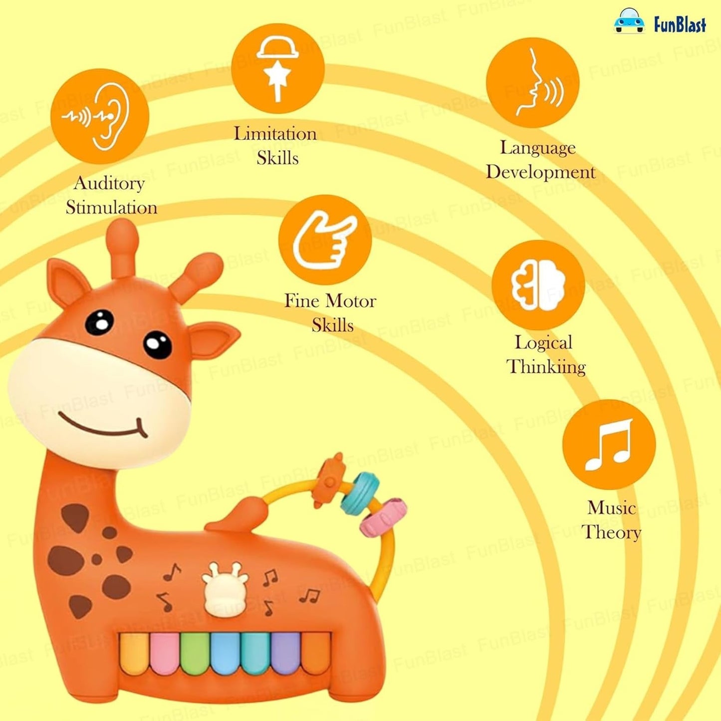 Giraffe Piano Toy