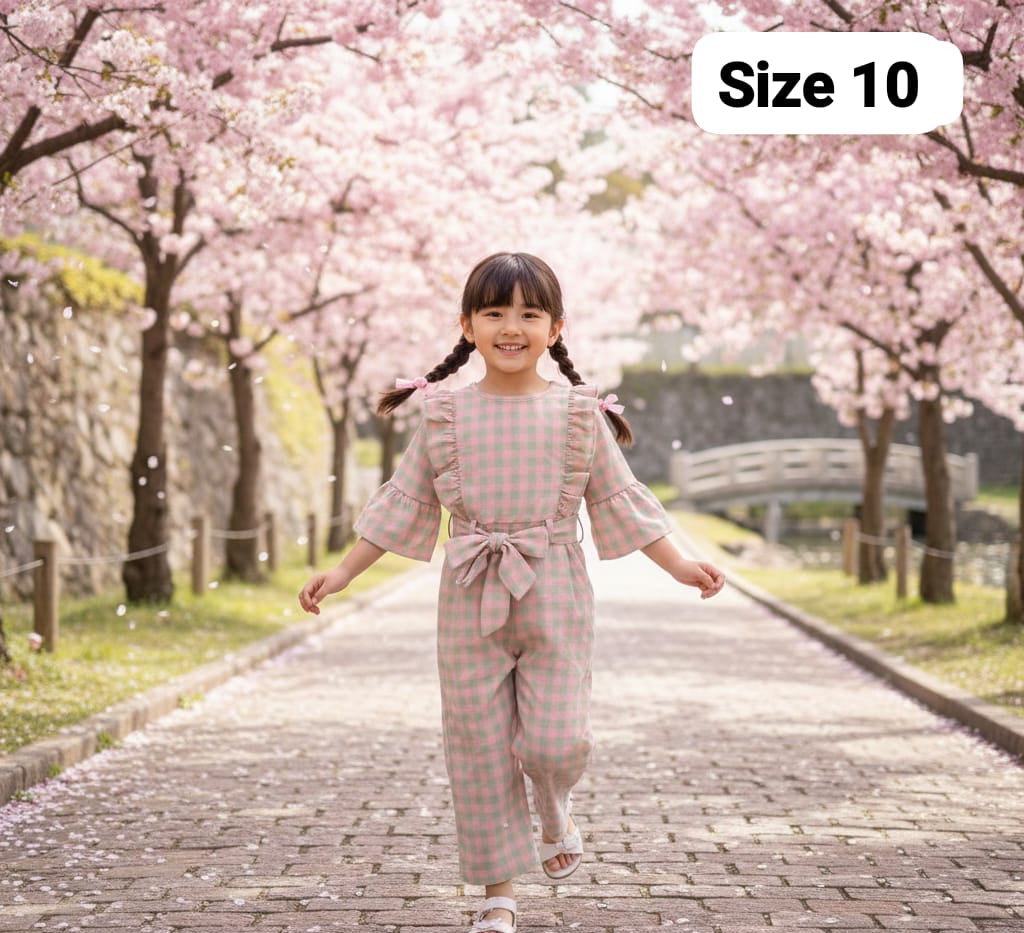 Girls Cotton Jumpsuit