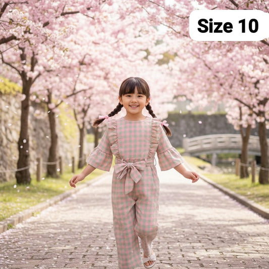 Girls Cotton Jumpsuit