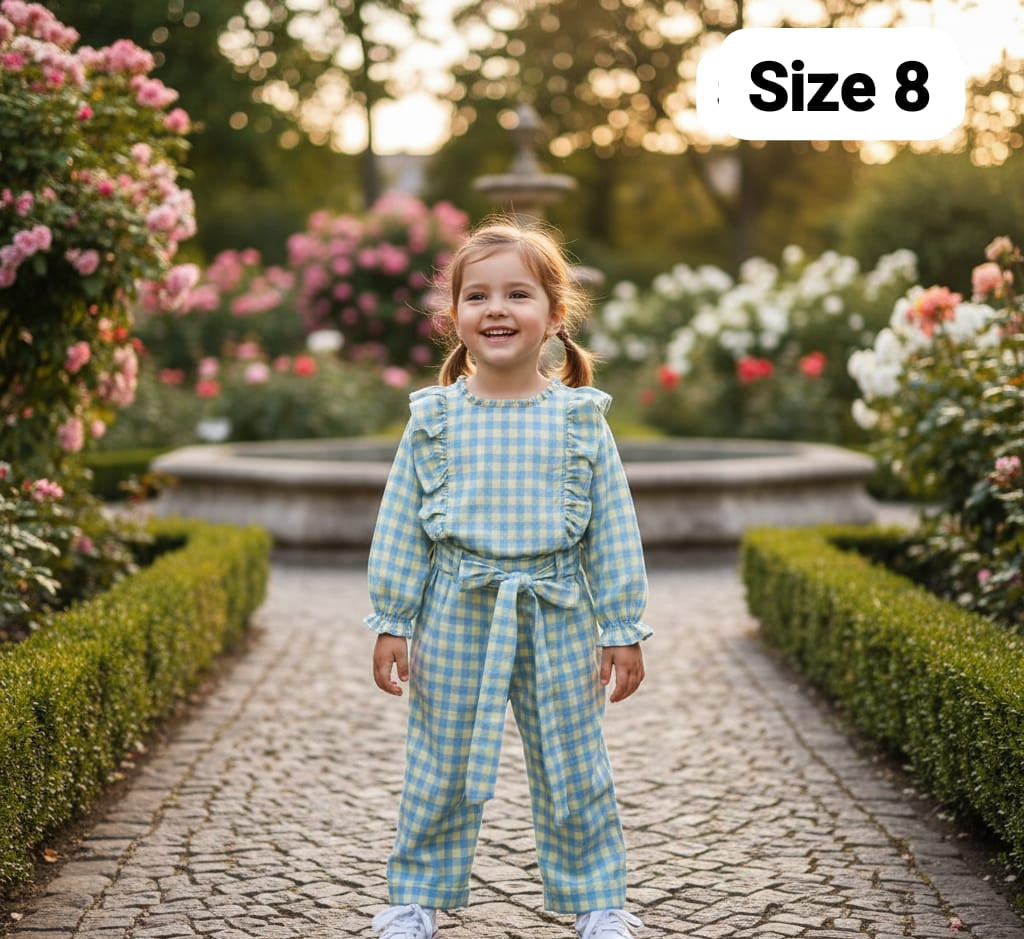 Girls Cotton Jumpsuit