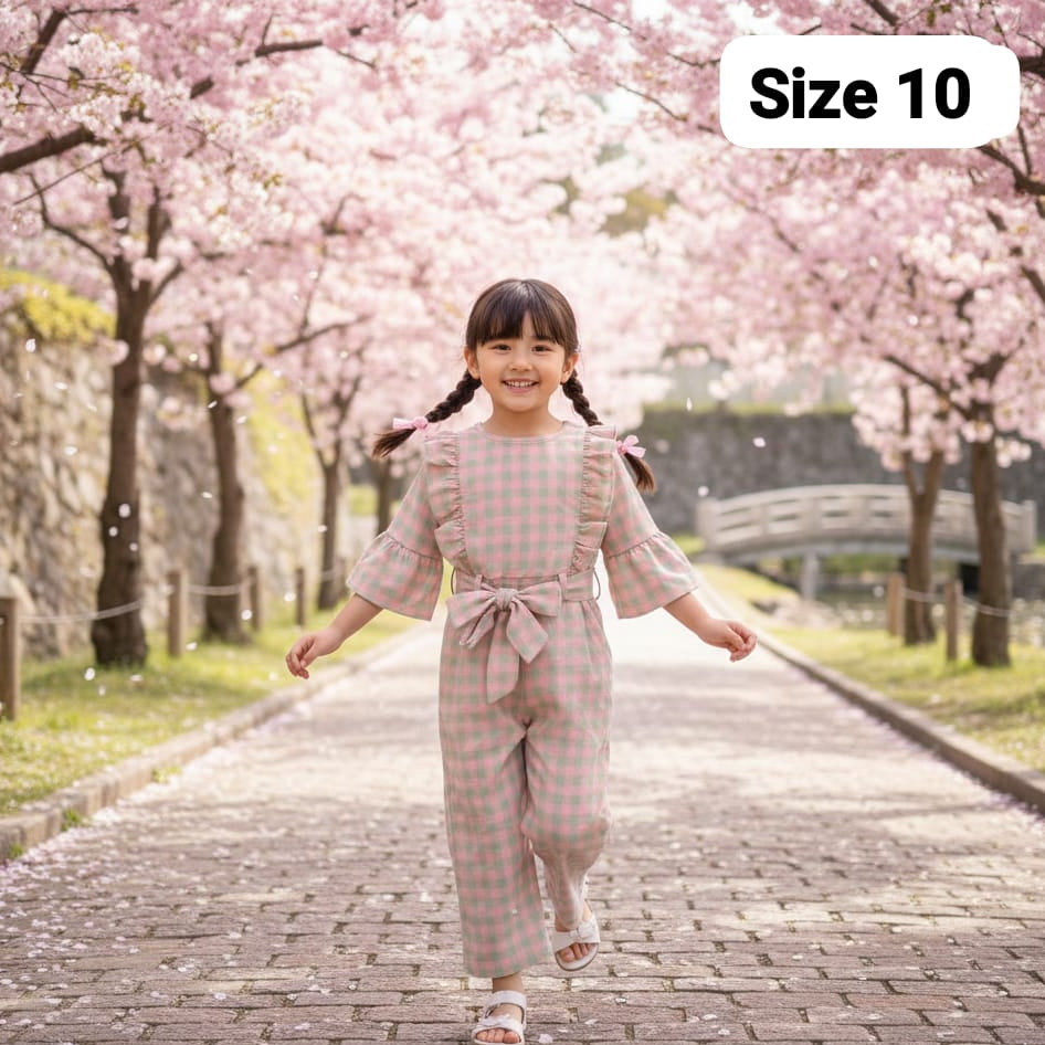Girls Cotton Jumpsuit