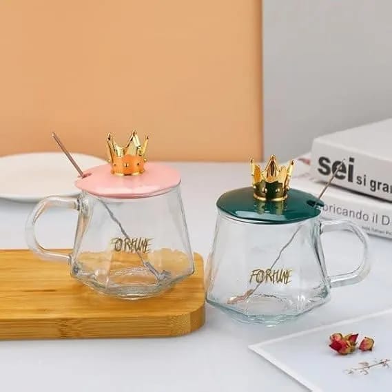 Glass Cup with Handle – 300ml