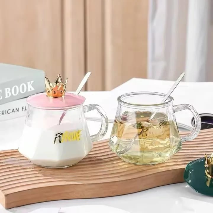 Glass Cup with Handle – 300ml