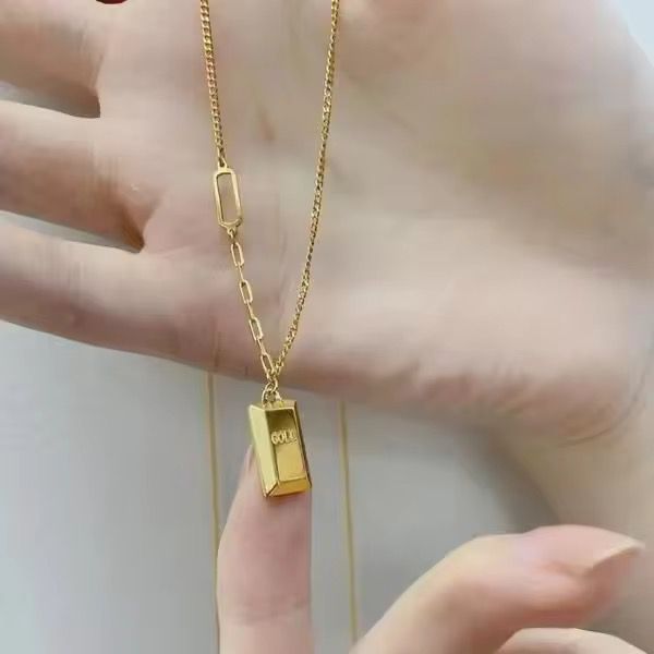 Gold Brick Necklace