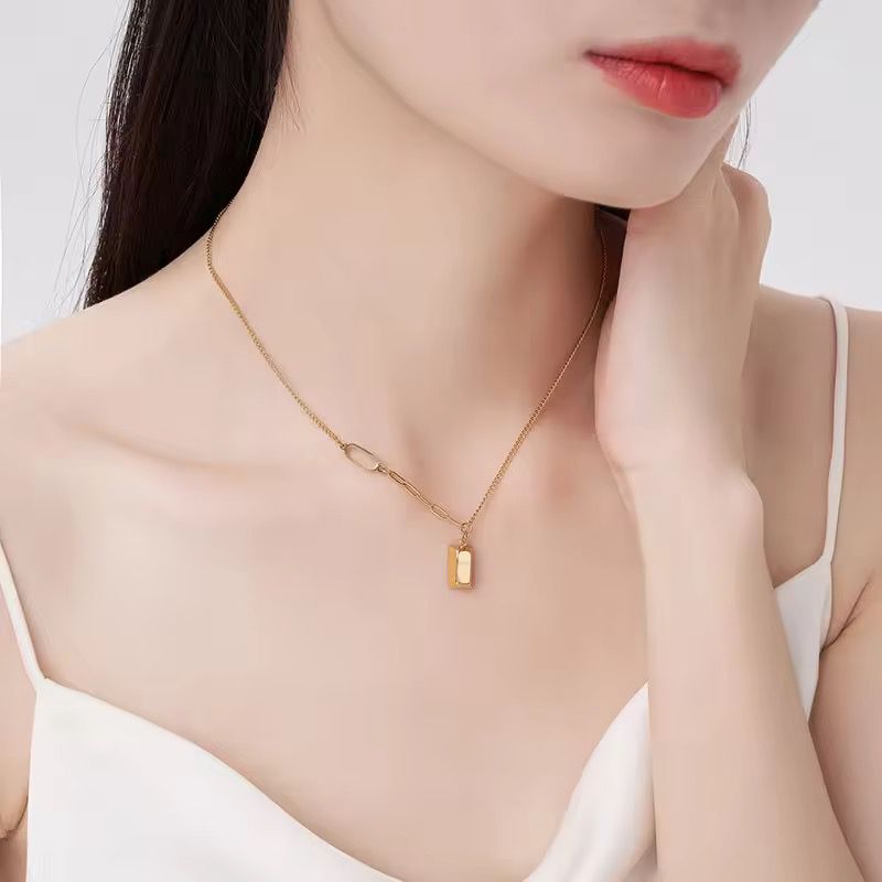 Gold Brick Necklace