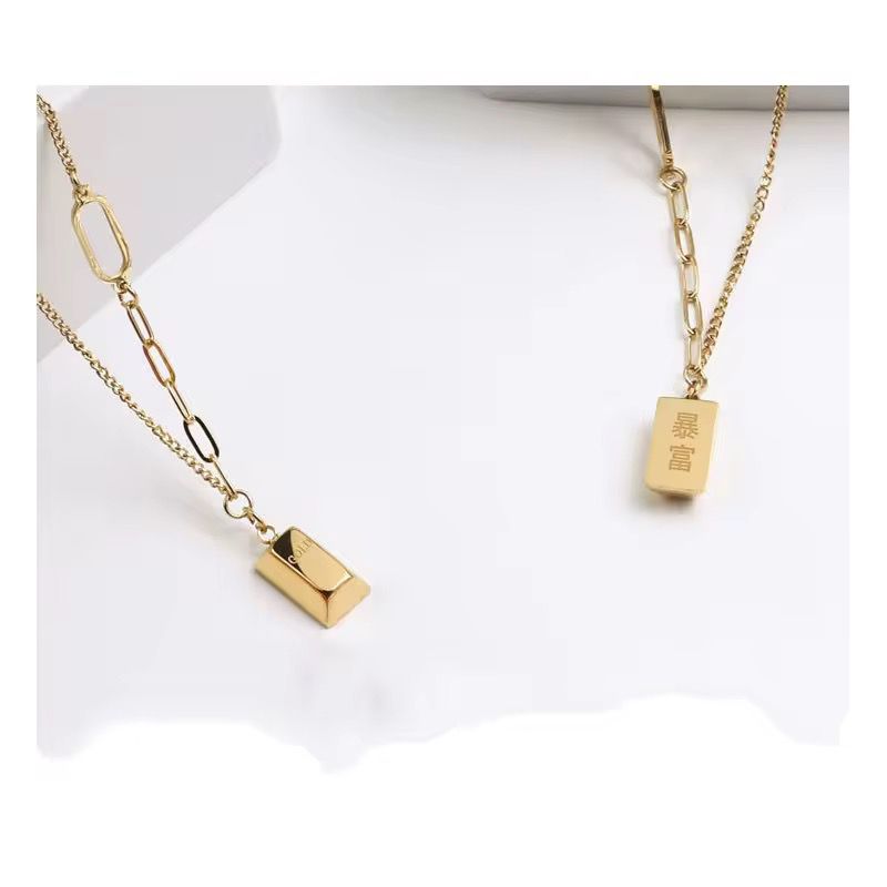 Gold Brick Necklace