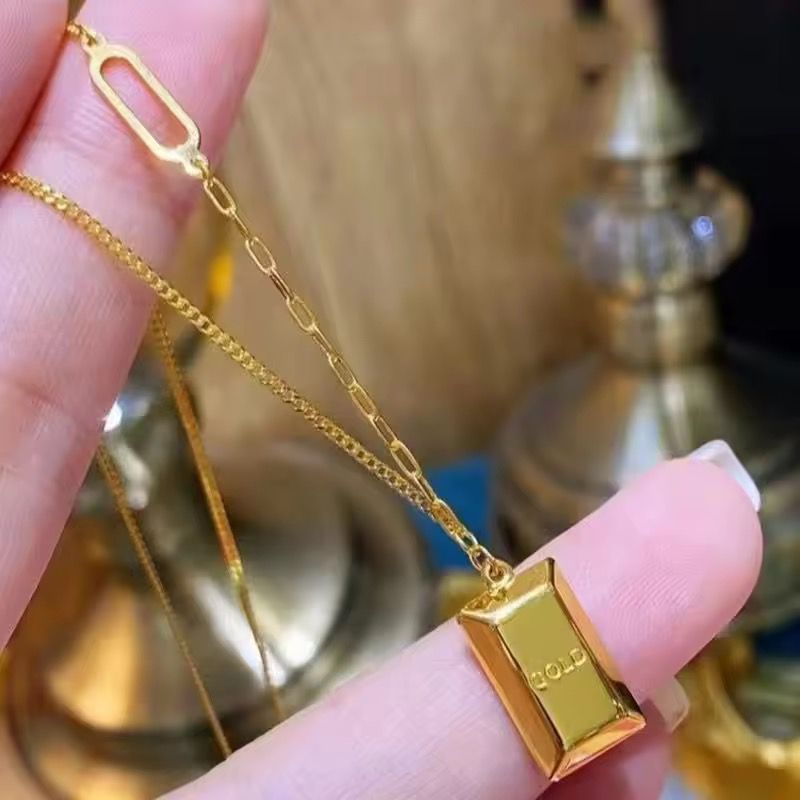 Gold Brick Necklace