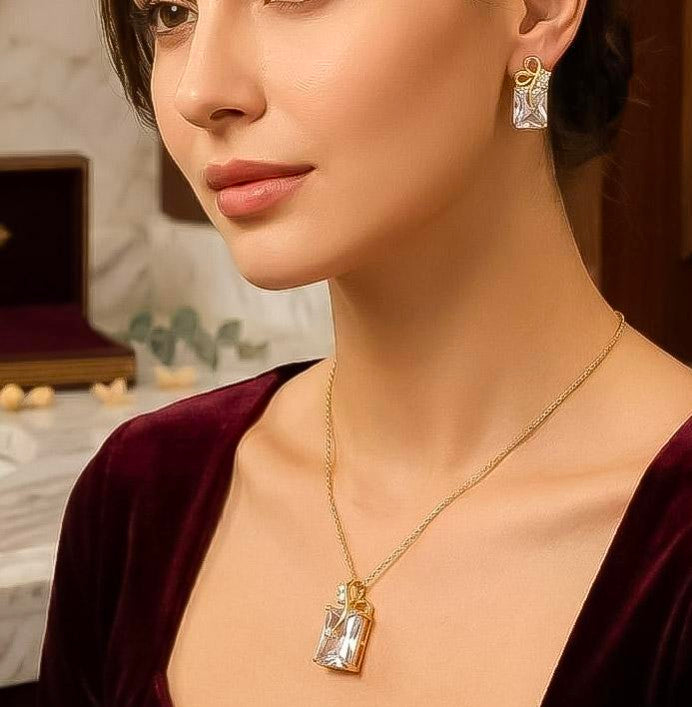 Gold Plated Locket Set