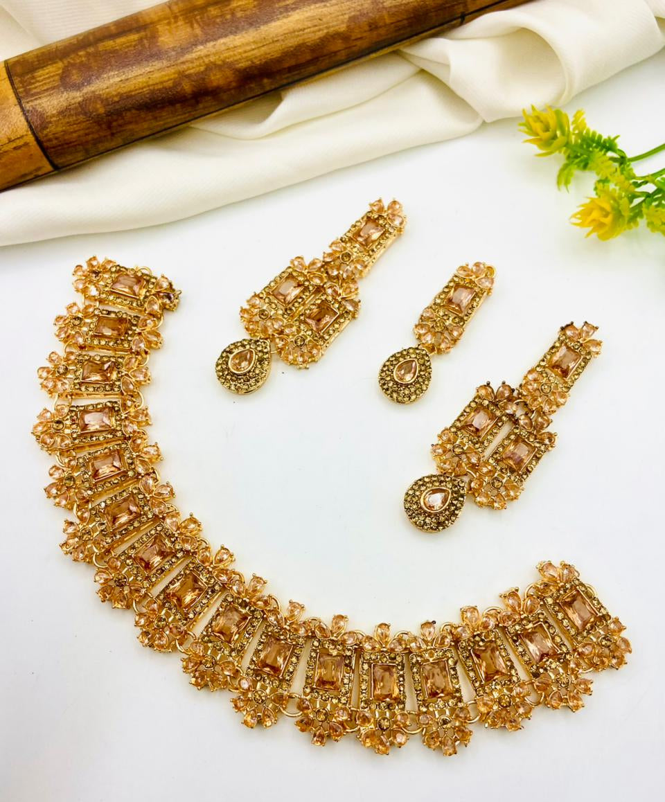 Gold Plated Zircon Set
