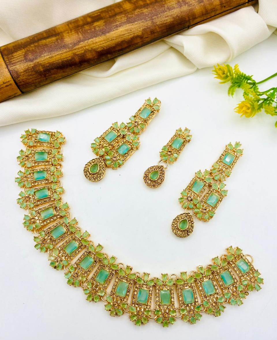 Gold Plated Zircon Set