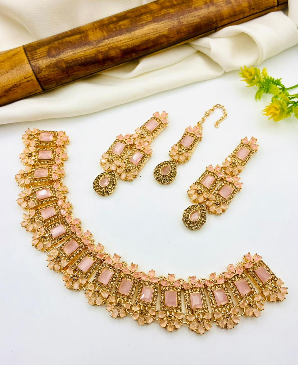 Gold Plated Zircon Set