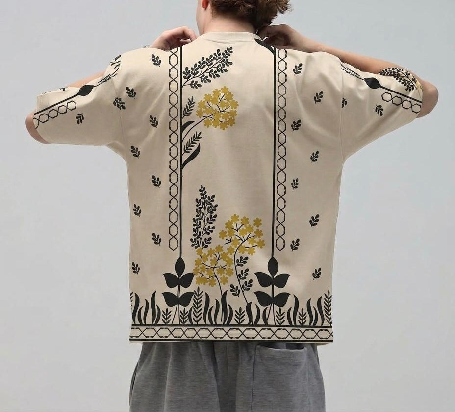 Graphic Printed Dropshoulder