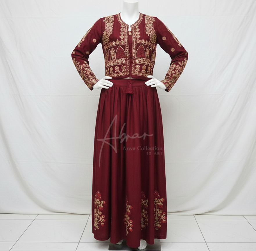 Handwork Embroidery Maxi