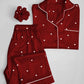 Heart Print Night Suit