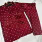 Heart Print Night Suit