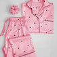 Heart Print Night Suit