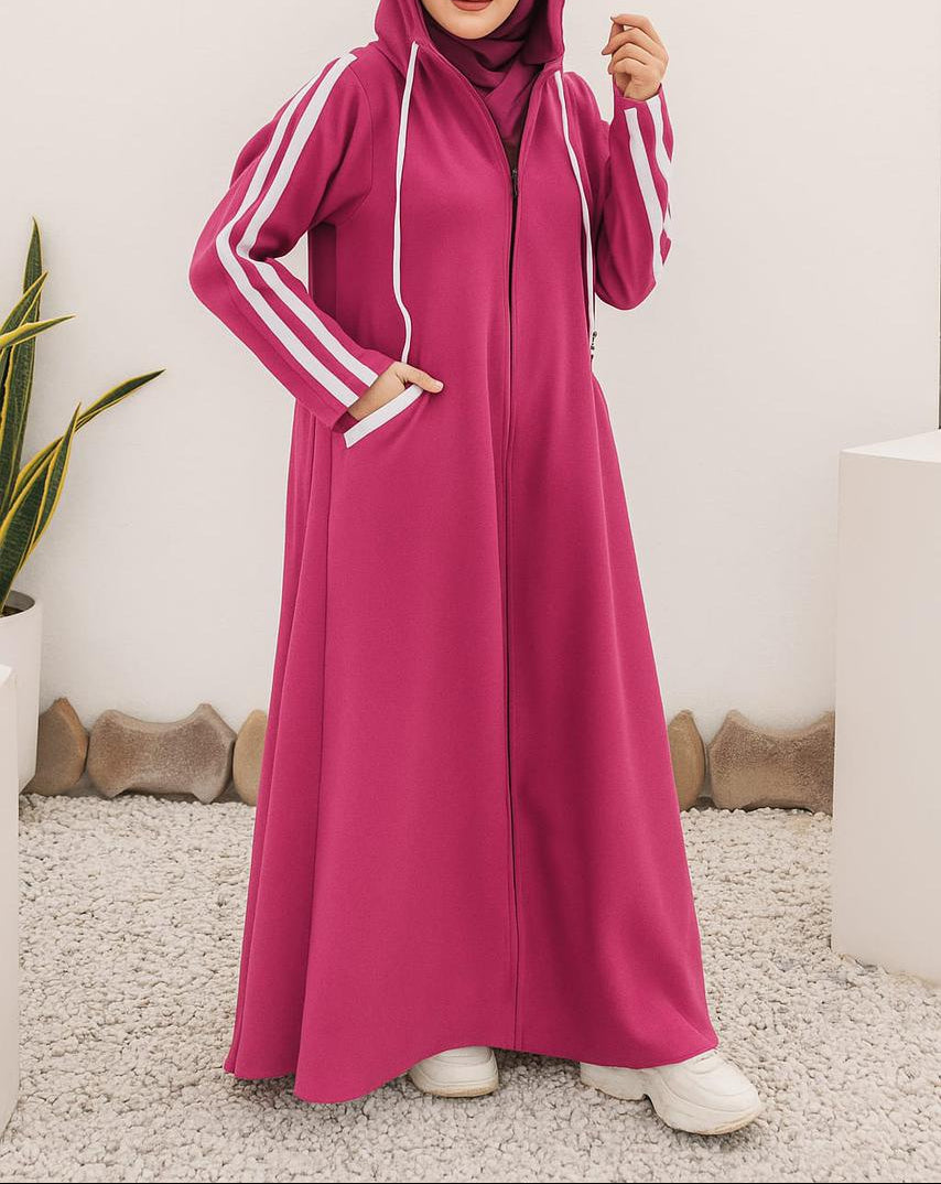 Hoodie Zipper Abaya