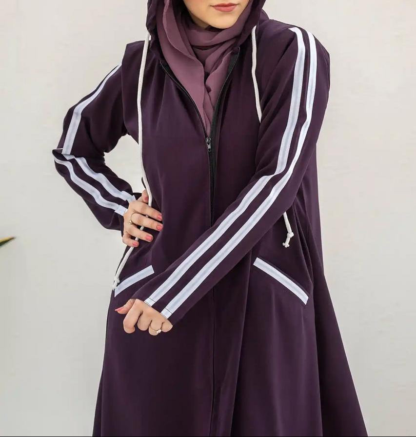 Hoodie Zipper Abaya