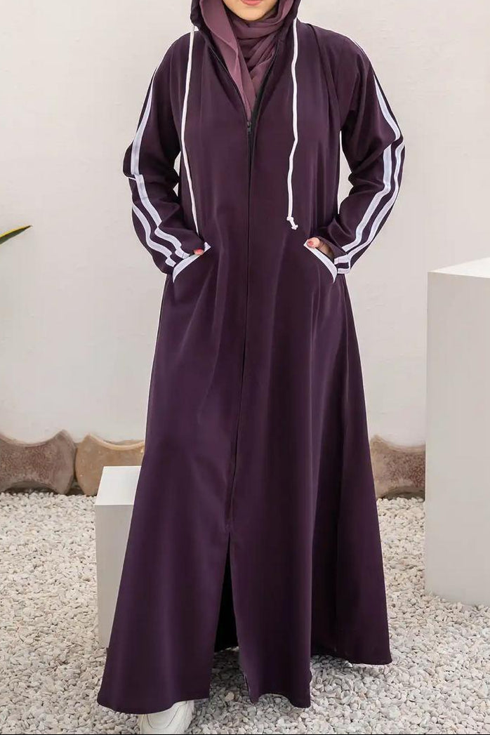 Hoodie Zipper Abaya