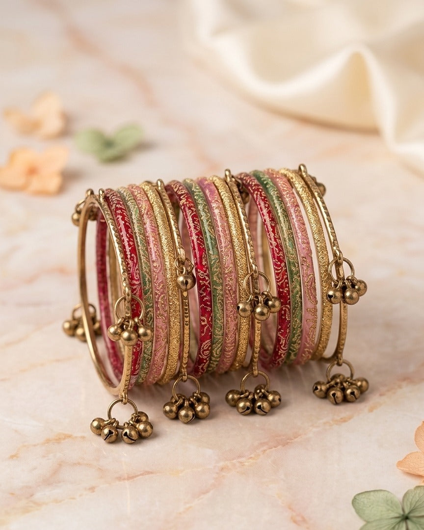 Kashmiri Bangles With Churiyan