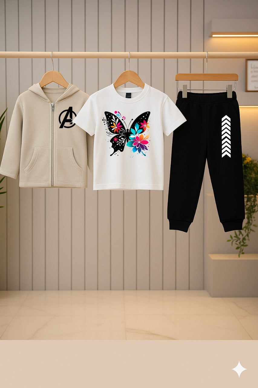 Kids Hoodie Zipper Set