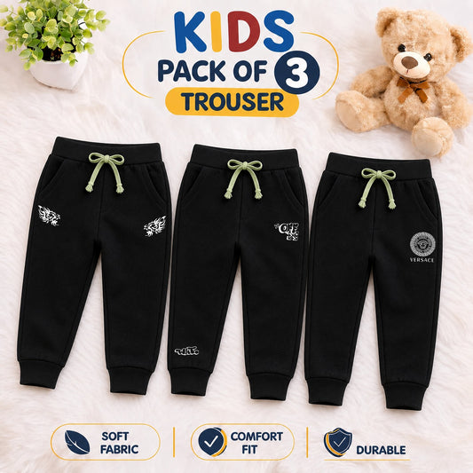Kids Pack Of 3 Trouser