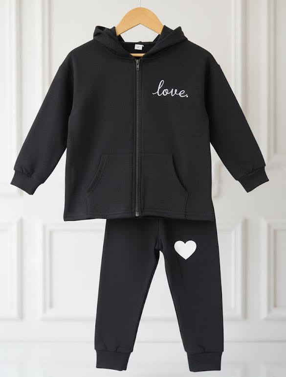 Kids Printed Zipper Tracksuit