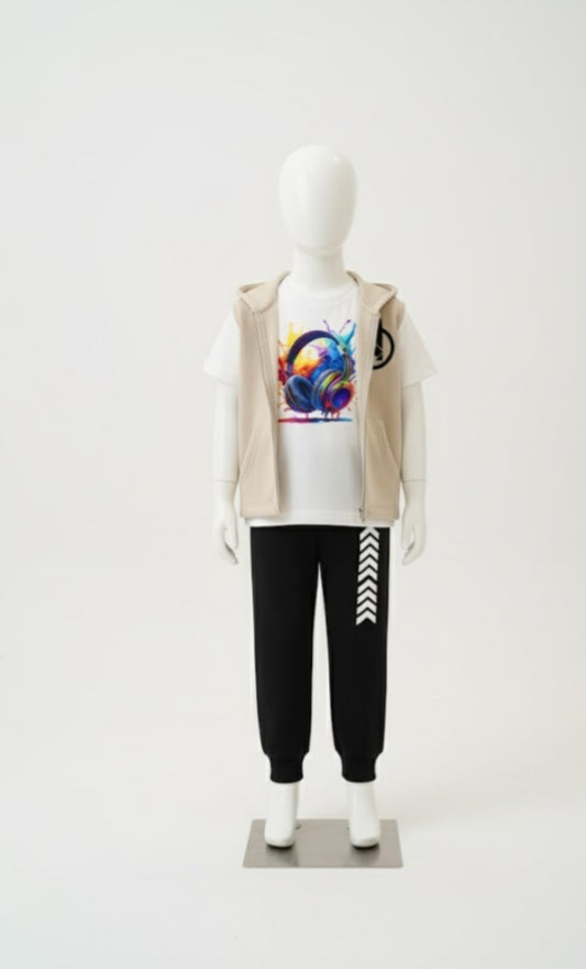 Kids Hoodie Zipper Set