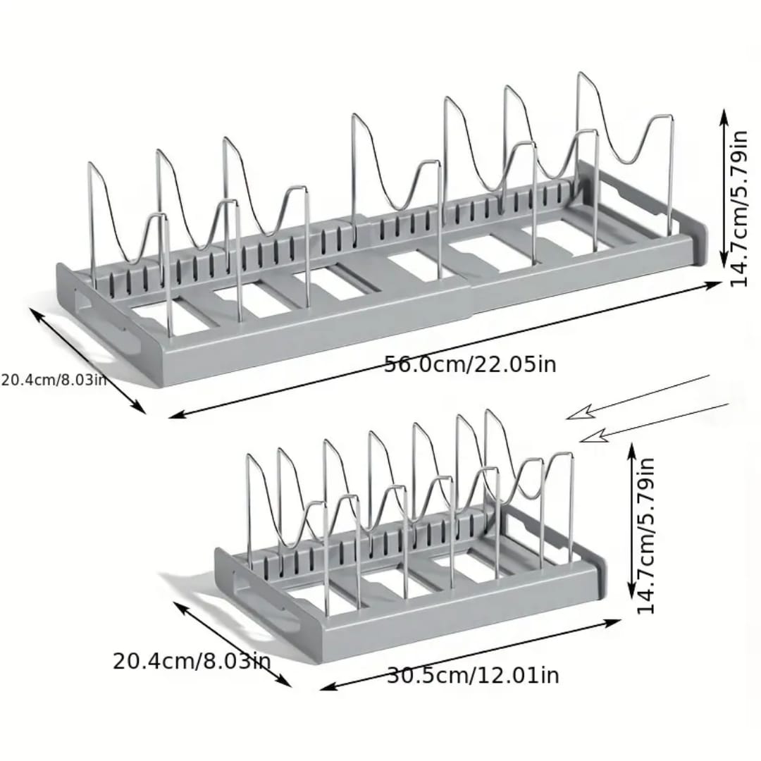 Kitchen Cabinet Pot Organizer Rack
