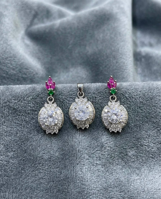 Locket Earring Set Without Chain