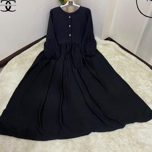 Marble Button Abaya