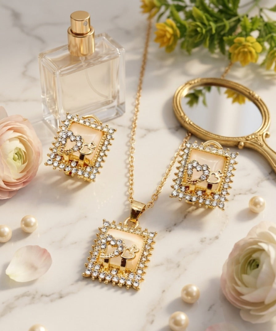 Marble Locket Set