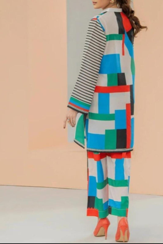 Multi-Alphabet Print Suit