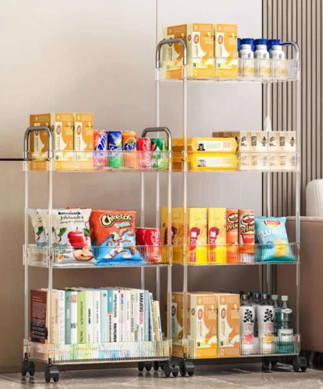 Multi-Layer Storage Trolley Rack