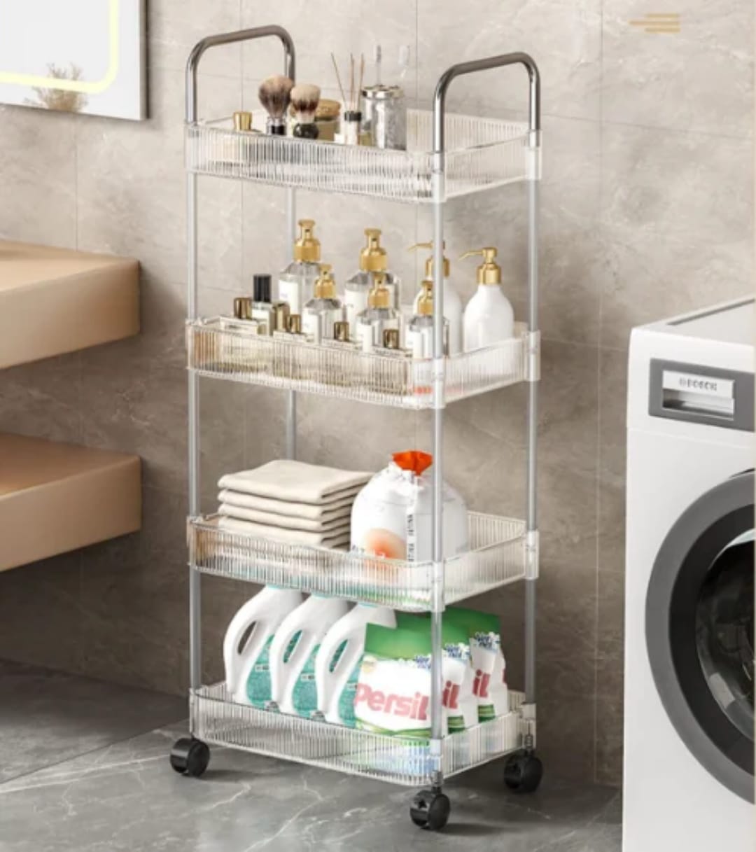Multi-Layer Storage Trolley Rack