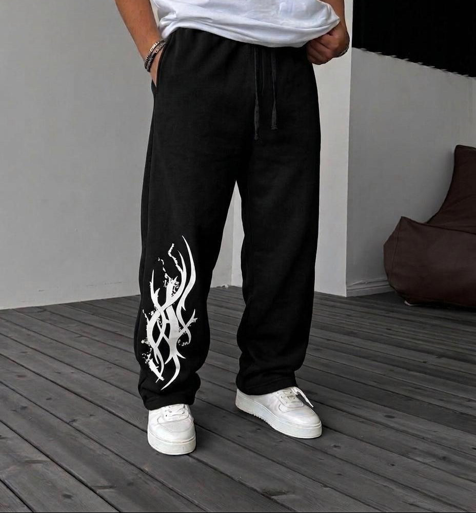 Multi Print Baggy Trouser
