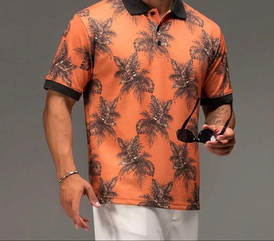 Multi Printed Collar Polo