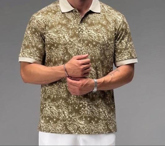 Multi Printed Collar Polo