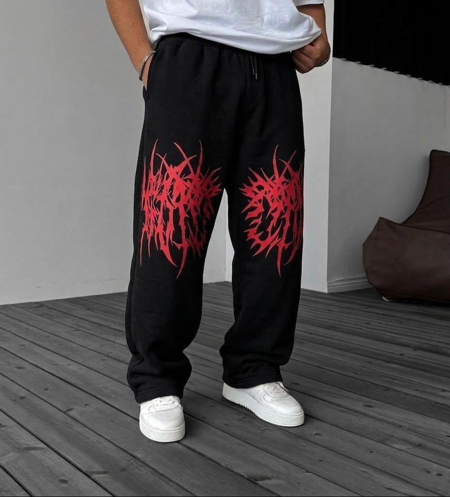 Multi Print Baggy Trouser