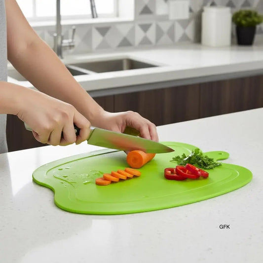 Non-Slip Cutting Board with Knife