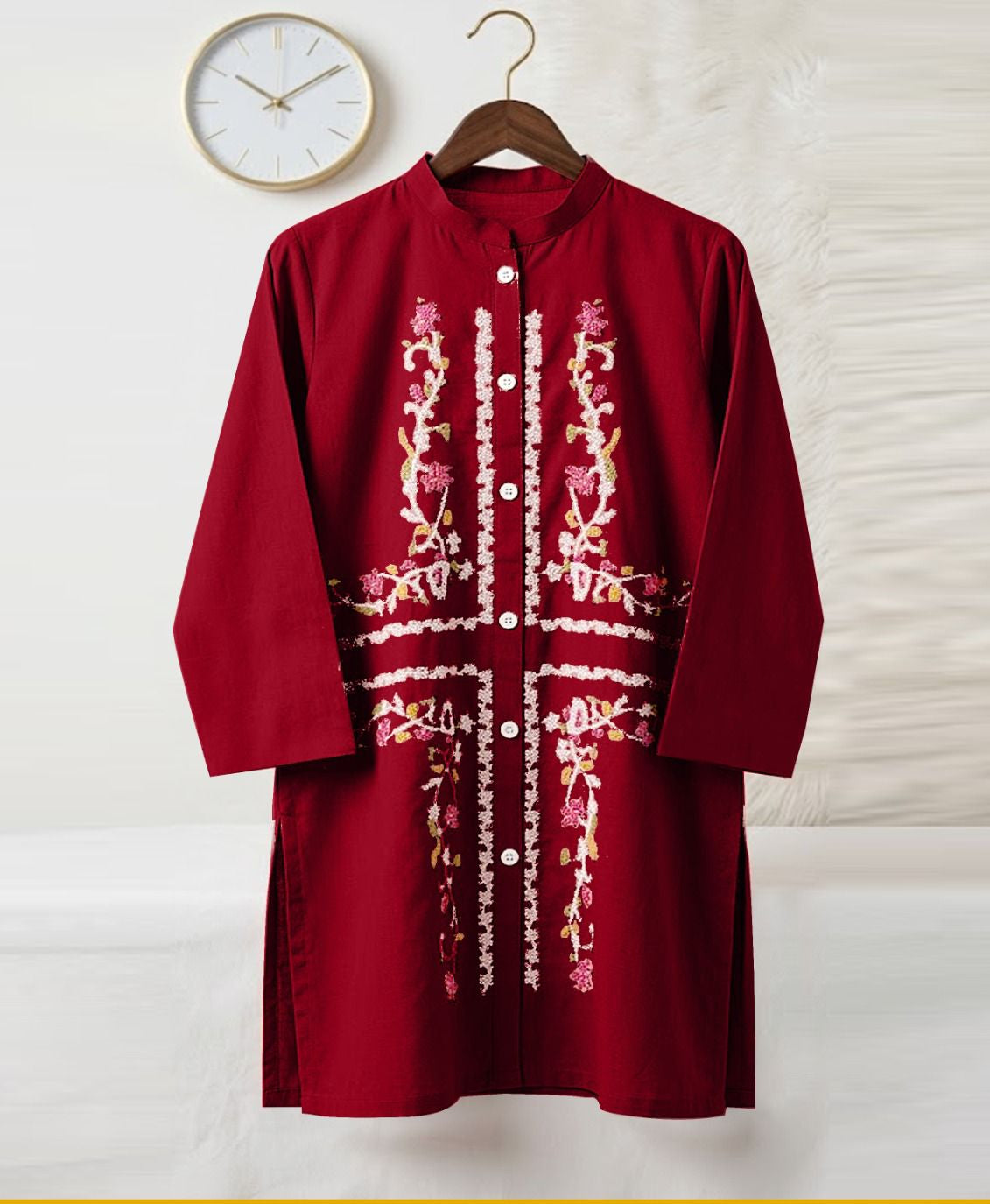 Open Style Embroidery Top