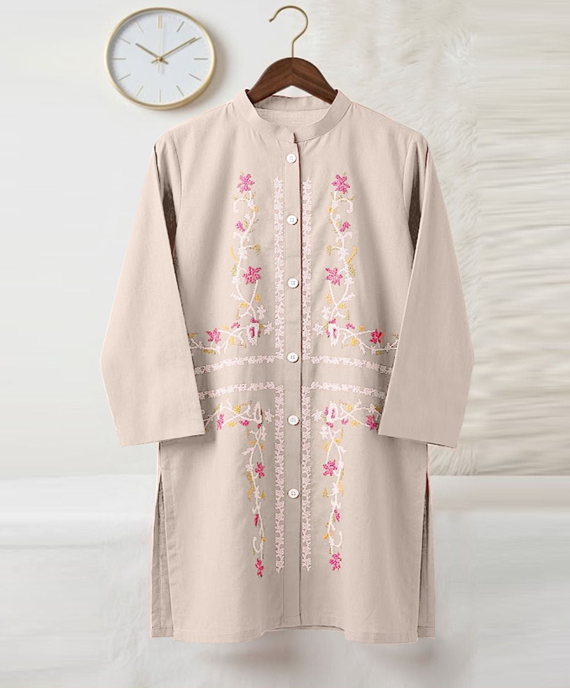 Open Style Embroidery Top