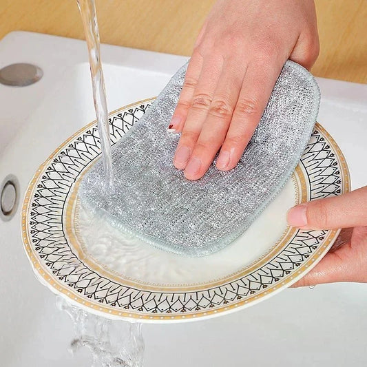 Pack of 4 Double-Sided Dishwashing Sponge