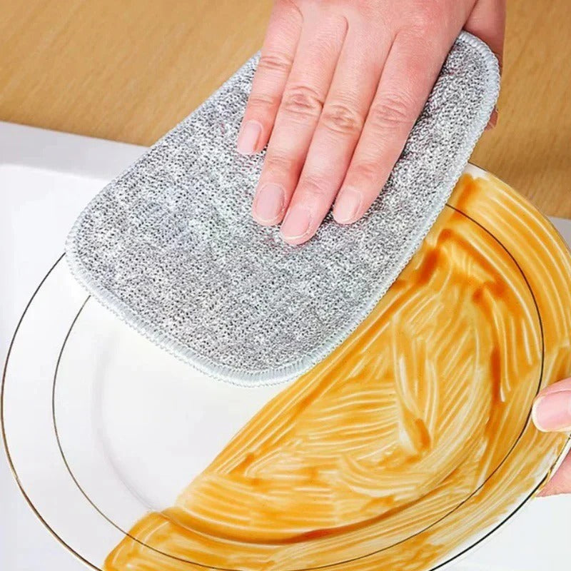 Pack of 4 Double-Sided Dishwashing Sponge