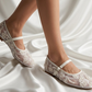 Pearl Embroidered Flat