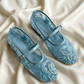 Pearl Embroidered Flat