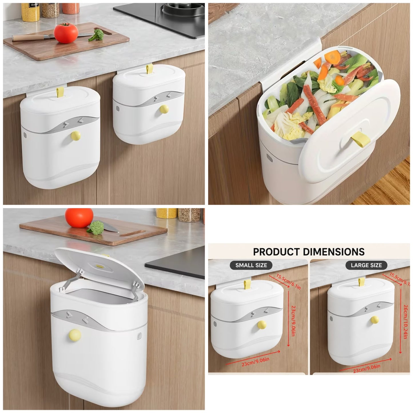 Penguin Wall Mounted Foldable Trash Bin
